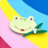 Kawaii frog toad brooch